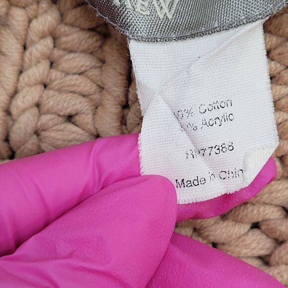 J-Crew Chunky-Knitted Sweater Womens XS/S 17x23 Beige - Picture 7 of 11